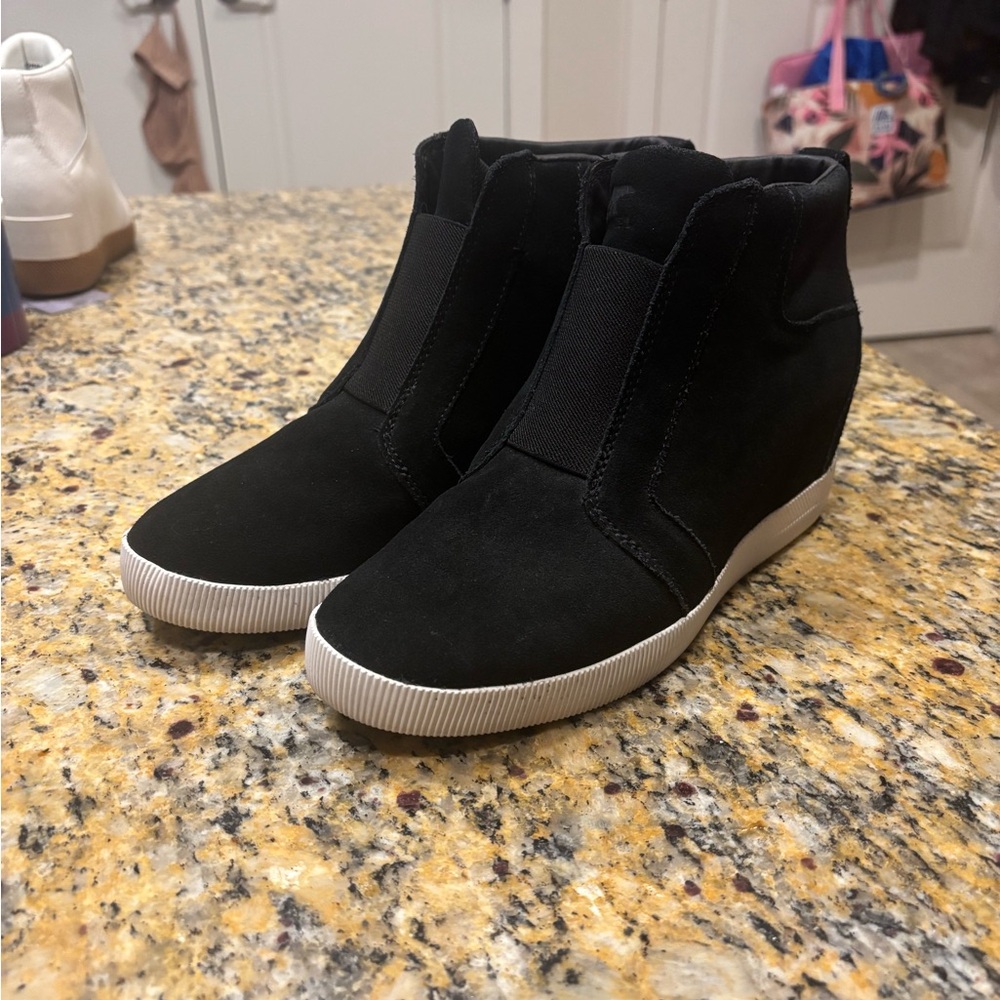 SOREL Black Out N About Wedge Bootie